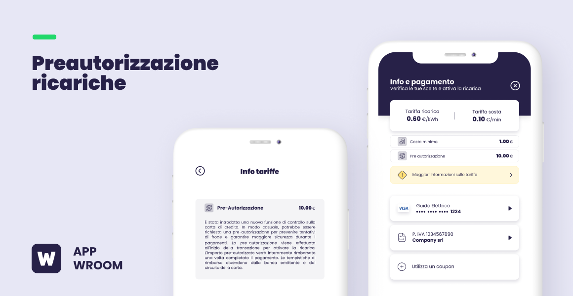 Pre-autorizzazione prima della ricarica: maggiore sicurezza per i pagamenti con Wroom ⚠️✅