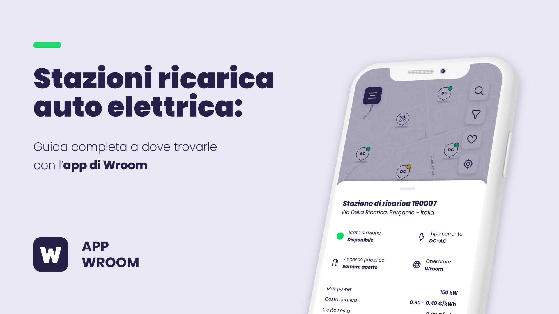 Stazioni ricarica auto elettrica: dove trovarle con l’app di Wroom 🔍⚡